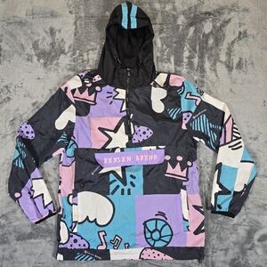 Reason Clothing Anorak Windbreaker Jacket Size Medium